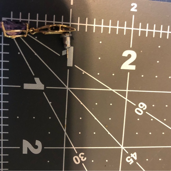 14k amethyst drop earrings - Picture 12 of 14